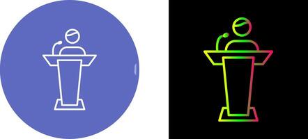 Elected Candidate Icon Design vector