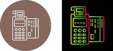 Pos Terminal Icon Design vector