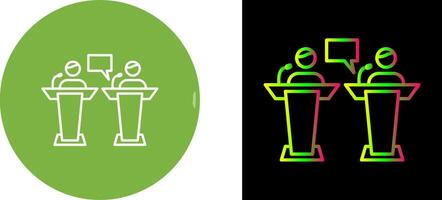 Debate Icon Design vector