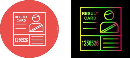 Candidate Results Icon Design vector