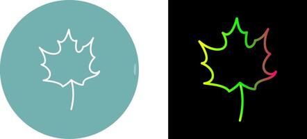 Autumn Leaf Icon Design vector