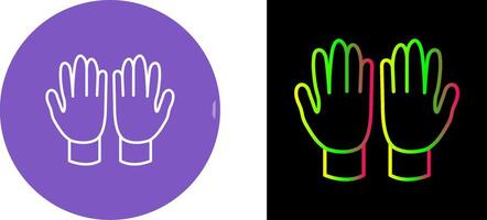 Gardening Gloves Icon Design vector