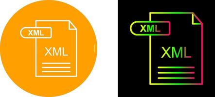 xml icono diseño vector