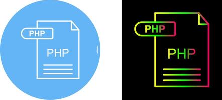 PHP Icon Design vector
