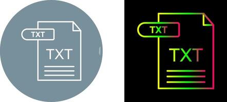 TXT Icon Design vector