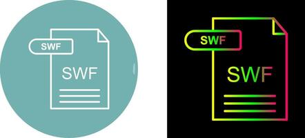 swf icono diseño vector