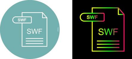 SWF Icon Design vector