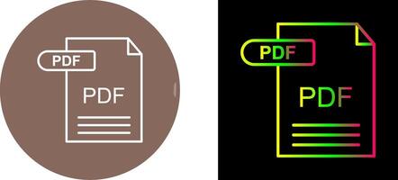 PDF Icon Design vector