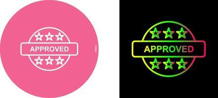 Approved Icon Design vector