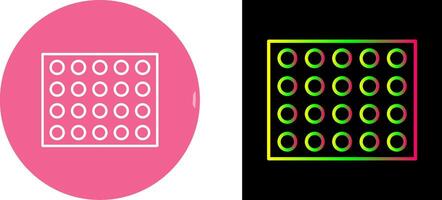 Colored Palette Icon Design vector