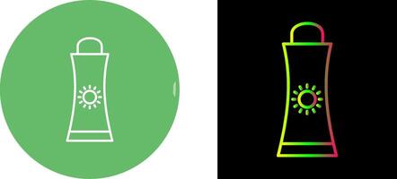Sunblock Cream Icon Design vector
