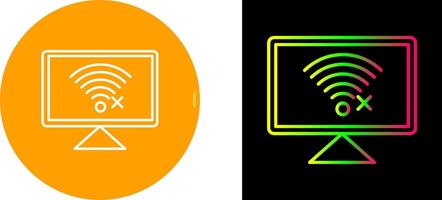 Disconnected Network Icon Design vector