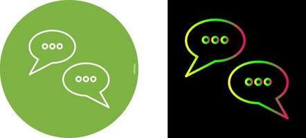 Conversation Bubbles Icon Design vector