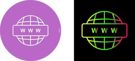 World Wide Web Icon Design vector