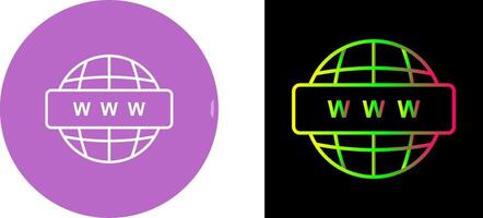 World Wide Web Icon Design vector