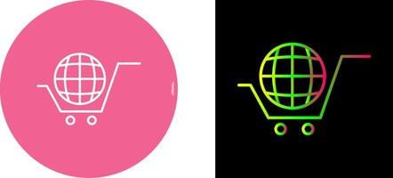 Global Shopping Icon Design vector