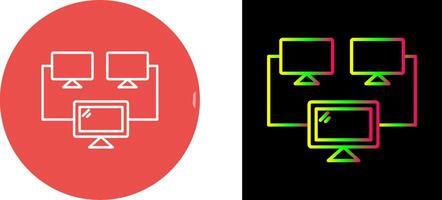 Connected Systems Icon Design vector