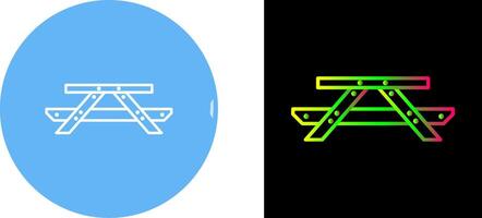 Picnic of Table Icon Design vector