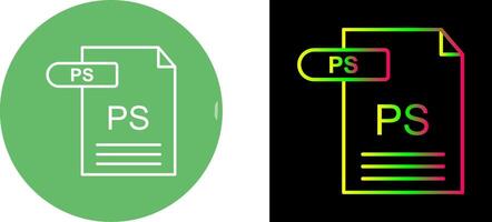 PS Icon Design vector