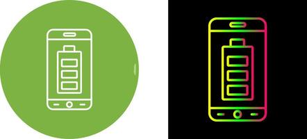 Mobile Battery Icon Design vector