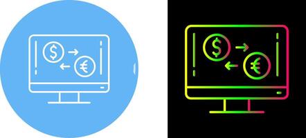 Currency Exchange Icon Design vector