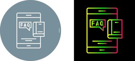 Faq Icon Design vector