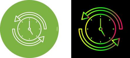 Run Time Icon Design vector