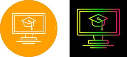 Online Course Icon Design vector