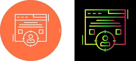 Target Audience Icon Design vector