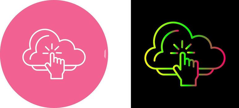 diseño de icono de computación en la nube vector