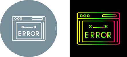 Error Code Icon Design vector