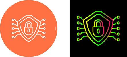 Cyber Security Icon Design vector