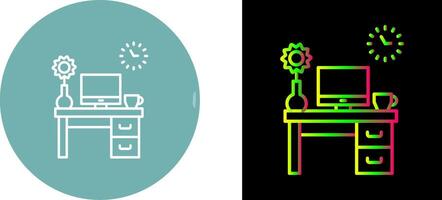 Work Table Icon Design vector