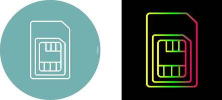 Sim Card Icon Design vector