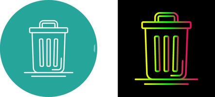 Trash Can Icon Design vector