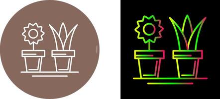 House Plants Icon Design vector