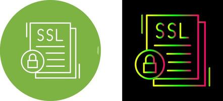 SSL Icon Design vector