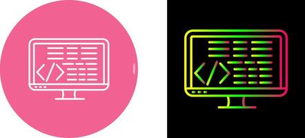 Coding Icon Design vector