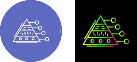 Pyramid Graph Icon Design vector