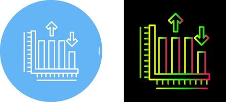 Bar Graph Icon Design vector