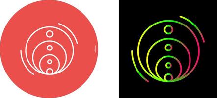 Venn Diagram Icon Design vector
