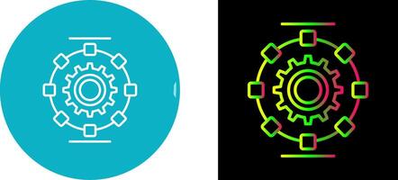 Automated Process Icon Design vector