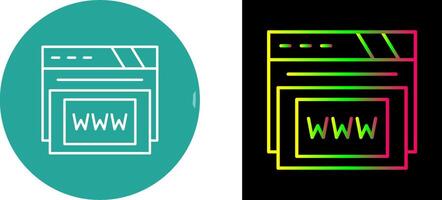 Www Icon Design vector