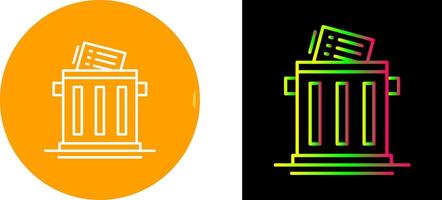 Trash List Icon Design vector