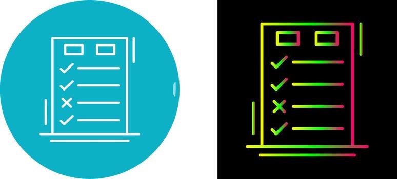 Today to Done CheckList Icon Design vector