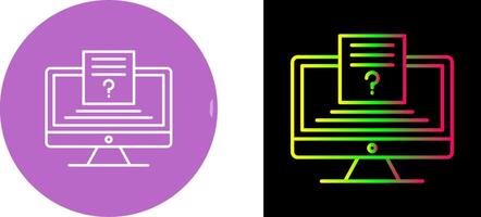 Quiz Icon Design vector