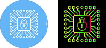 Cyber Protection Icon Design vector