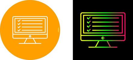 Online Checklist Icon Design vector