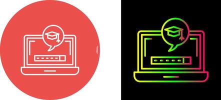 Digital Learning Icon Design vector