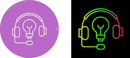 diseño de icono de auriculares vector